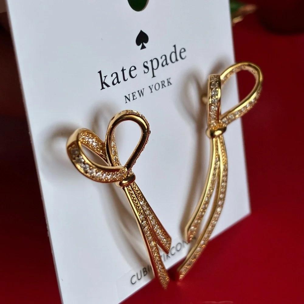 KATE SPADE Earrings,Kate Spade Gold Bow Earrings